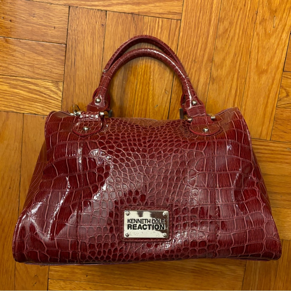 Kenneth Cole Reaction - Red Faux Leather Croco Purse